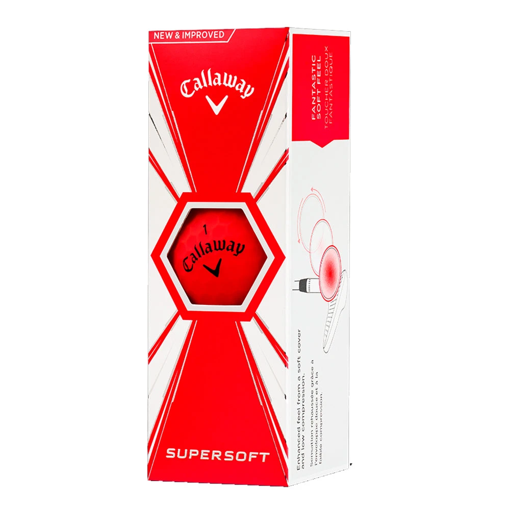Callaway Supersoft Red Golf Balls 2 Callaway Supersoft Red Golf Balls - Image 2