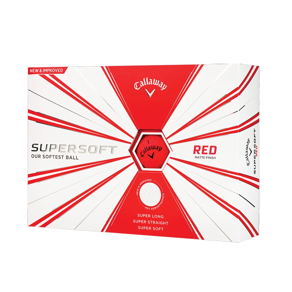 Callaway Supersoft Red Golf Balls 1 Callaway Supersoft Red Golf Balls