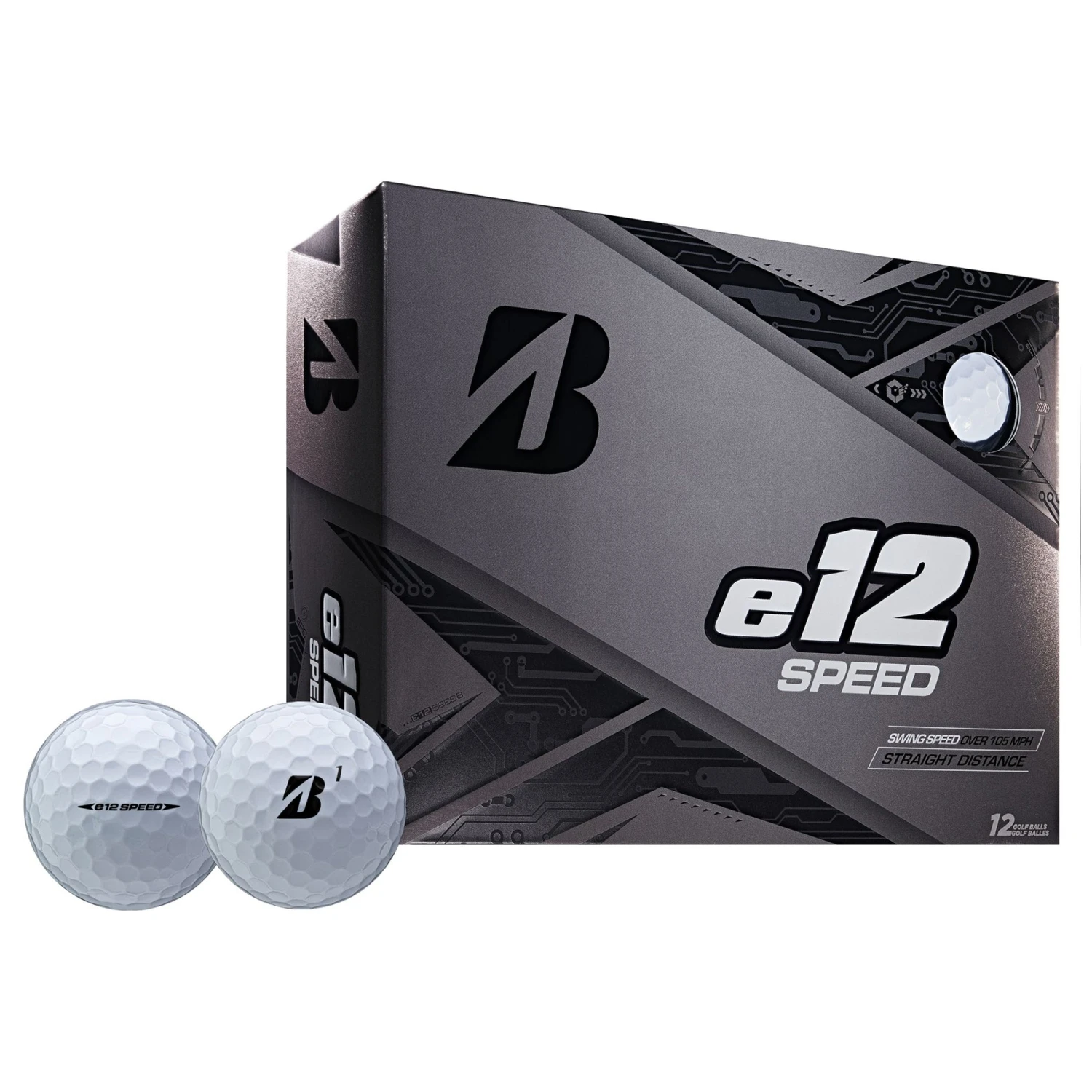 Bridgestone E12 SPEED White Golf Balls - Dozen 1 Bridgestone E12 SPEED White Golf Balls - Dozen