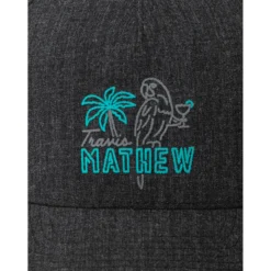 TravisMathew Party Parrot Mens Hat -Golf Clubs Shop 12319 HTHRBLACK 2