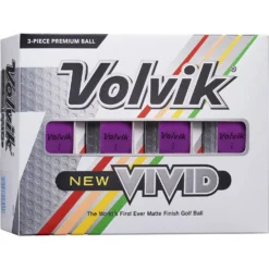 Volvik Vivid Purple Golf Balls 12-Pack