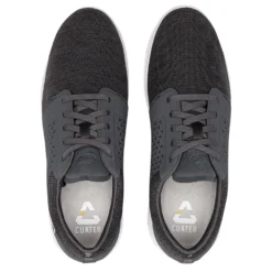 Cuater By TravisMathew The Money Maker Spikeless Grey Pinstripe Mens Golf Shoes -Golf Clubs Shop 15591 GREYPINSTRIPE 2