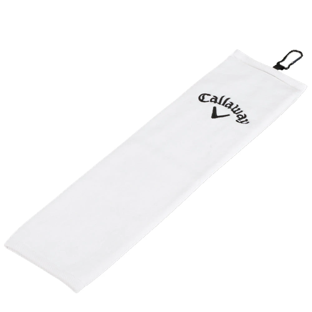 Callaway Tri Fold White Golf Towel 1 Callaway Tri Fold White Golf Towel
