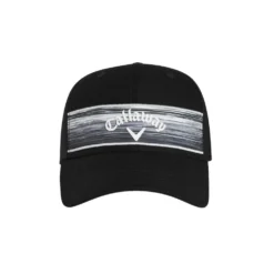 Callaway Stripe Mesh Adjustable Mens Hat -Golf Clubs Shop 16125 BLKWHTGREY 2