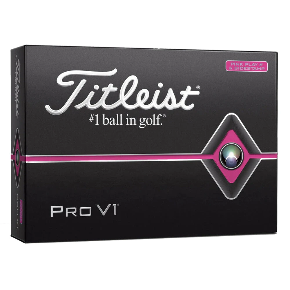 Titleist Pro V1 Pink Edition Golf Balls - Dozen 1 Titleist Pro V1 Pink Edition Golf Balls - Dozen