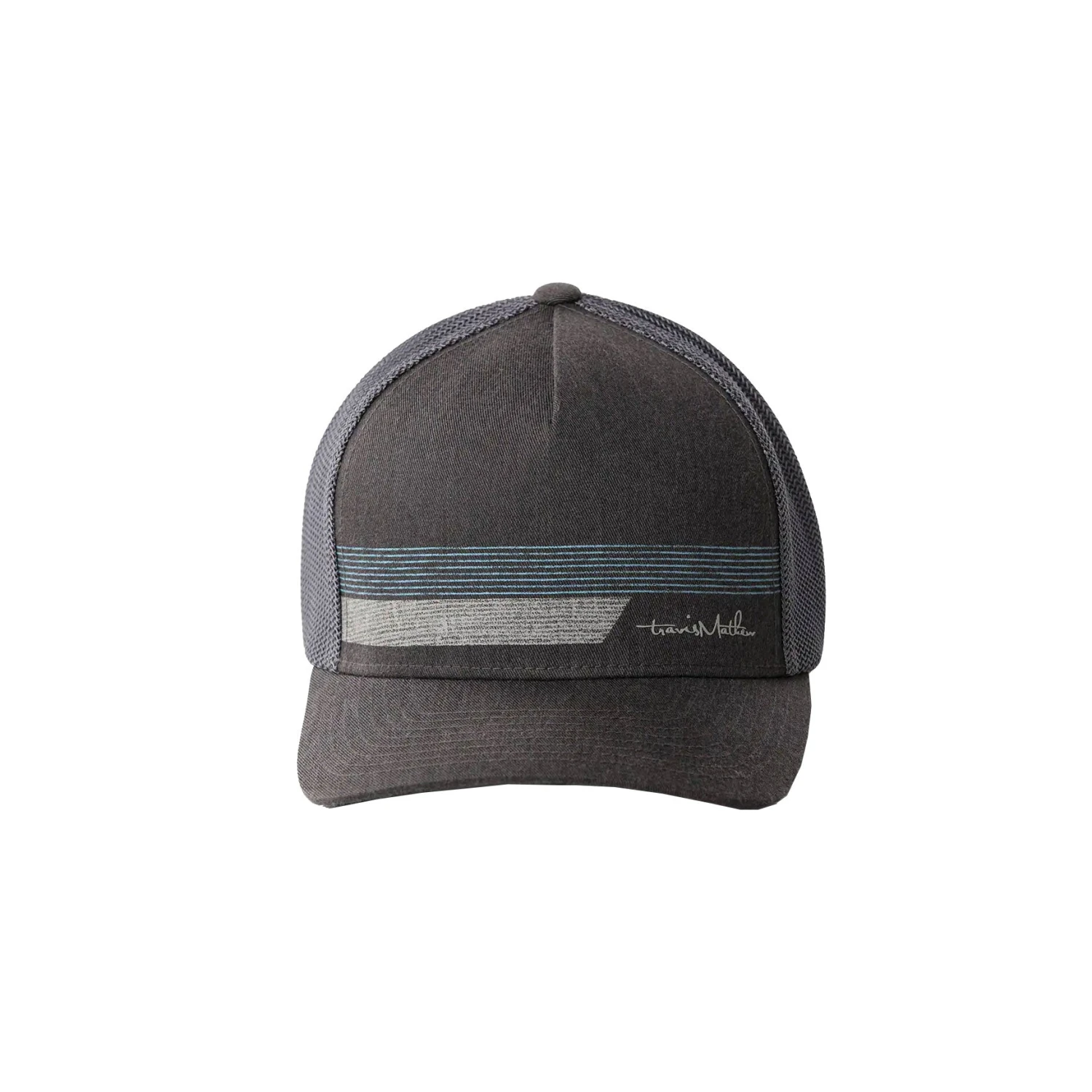 TravisMathew Main Sail Heather Grey Pinstripe Mens Hat 1 TravisMathew Main Sail Heather Grey Pinstripe Mens Hat