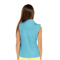 Lucky In Love Pleat Me Up Girls Sleeveless Golf Polo 17 Lucky In Love Pleat Me Up Girls Sleeveless Golf Polo -Golf Clubs Shop 23611 OCEAN410 1