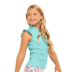 Lucky In Love Pleat Me Up Girls Sleeveless Golf Polo 19 Lucky In Love Pleat Me Up Girls Sleeveless Golf Polo -Golf Clubs Shop 23611 SKY413 1