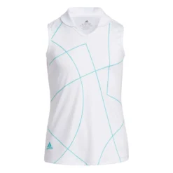 Adidas Golf Adidas Semi Mint Rush Girls Sleeveless Golf Polo