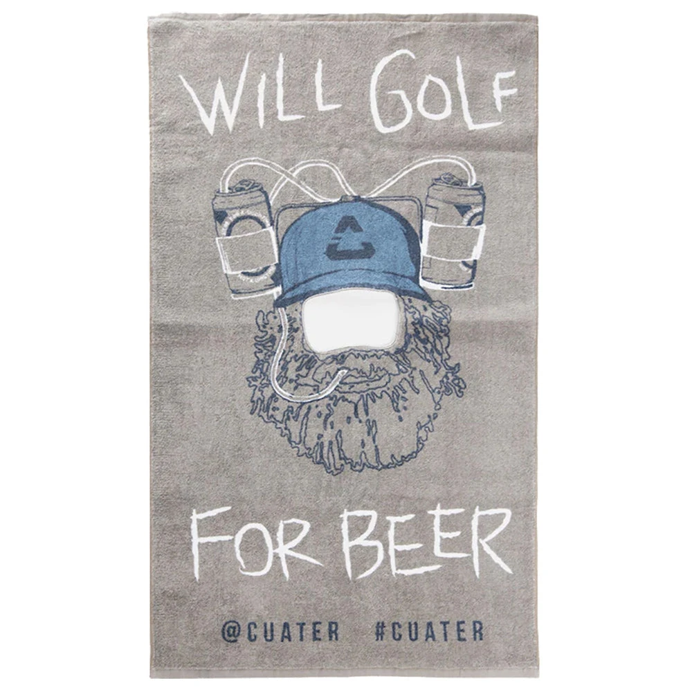Cuater By TravisMathew Happy Head Golf Towel 1 Cuater By TravisMathew Happy Head Golf Towel