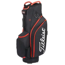 Titleist 14 Lightweight Golf Cart Bag -Golf Clubs Shop 25938 BLKBLKRED006