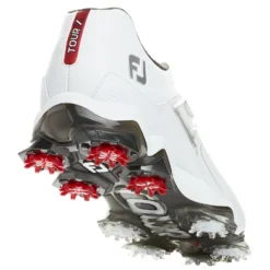 FootJoy Tour X Spiked Mens Golf Shoes -Golf Clubs Shop 26129 WHITERED 3