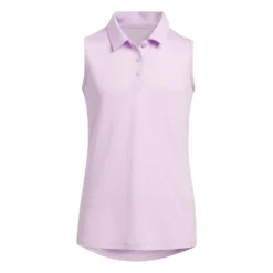 Adidas Golf Adidas HEAT.RDY Girls Sleeveless Golf Polo