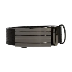 Adidas Golf Adidas Three-Stripes No Hole Black Mens Golf Belt