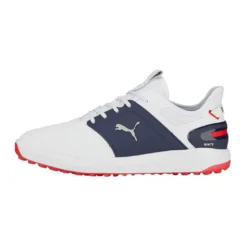 PUMA Golf Puma Ignite Elevate Spikeless Mens Golf Shoes -Golf Clubs Shop 27381 WHTSILVERNAVY 6c2e706b e8f6 4dac bda0 6704f86179a5