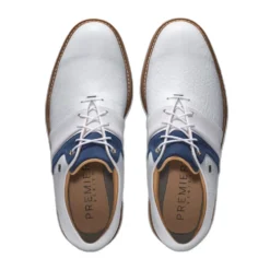FootJoy Premiere Series Packard Spiked Mens Golf Shoes -Golf Clubs Shop 27747 WHITENAVYBRK 1