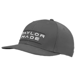TaylorMade Lifestyle Made Stretchfit Flatbill Mens Golf Hat 12 TaylorMade Lifestyle Made Stretchfit Flatbill Mens Golf Hat -Golf Clubs Shop 27966 CHARCOAL