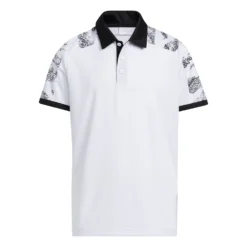 Adidas Golf Adidas Printed Colorblock Boys Golf Polo