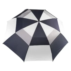 JPLann Player Supreme Double Canopy Auto Open Umbrella -Golf Clubs Shop 32002 NAVYWHITE