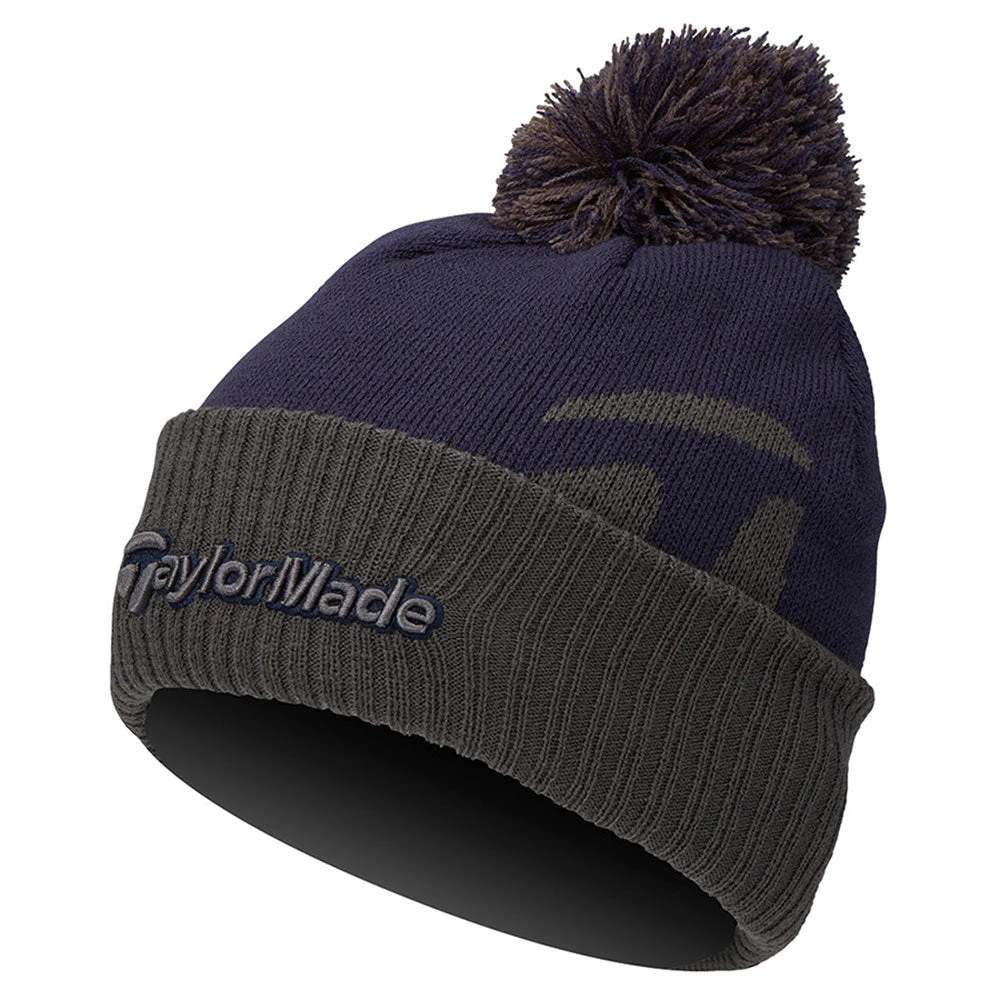TaylorMade Bobble Mens Golf Beanie 3 TaylorMade Bobble Mens Golf Beanie - Image 3