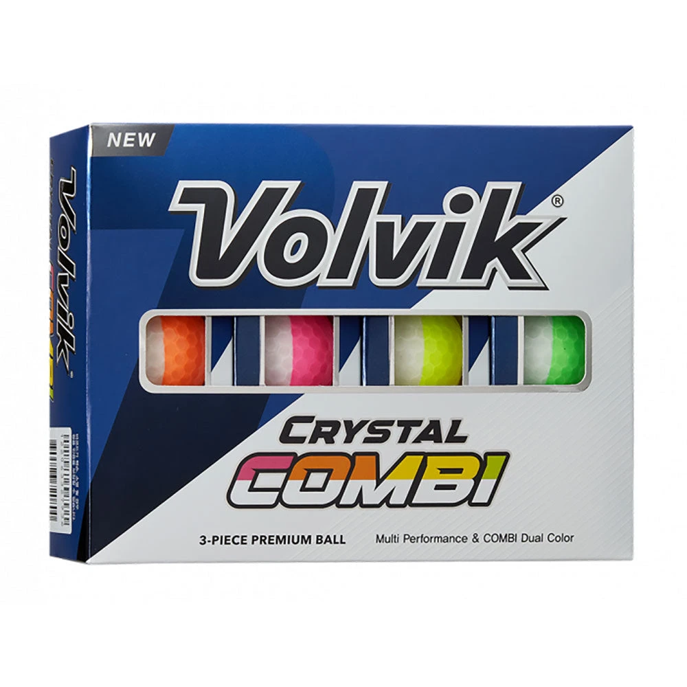 Volvik Crystal Combi Golf Balls - Dozen 1 Volvik Crystal Combi Golf Balls - Dozen