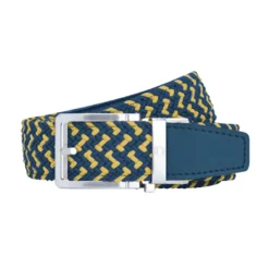 NexBelt Braided Maize And Blue Mens Golf Belt