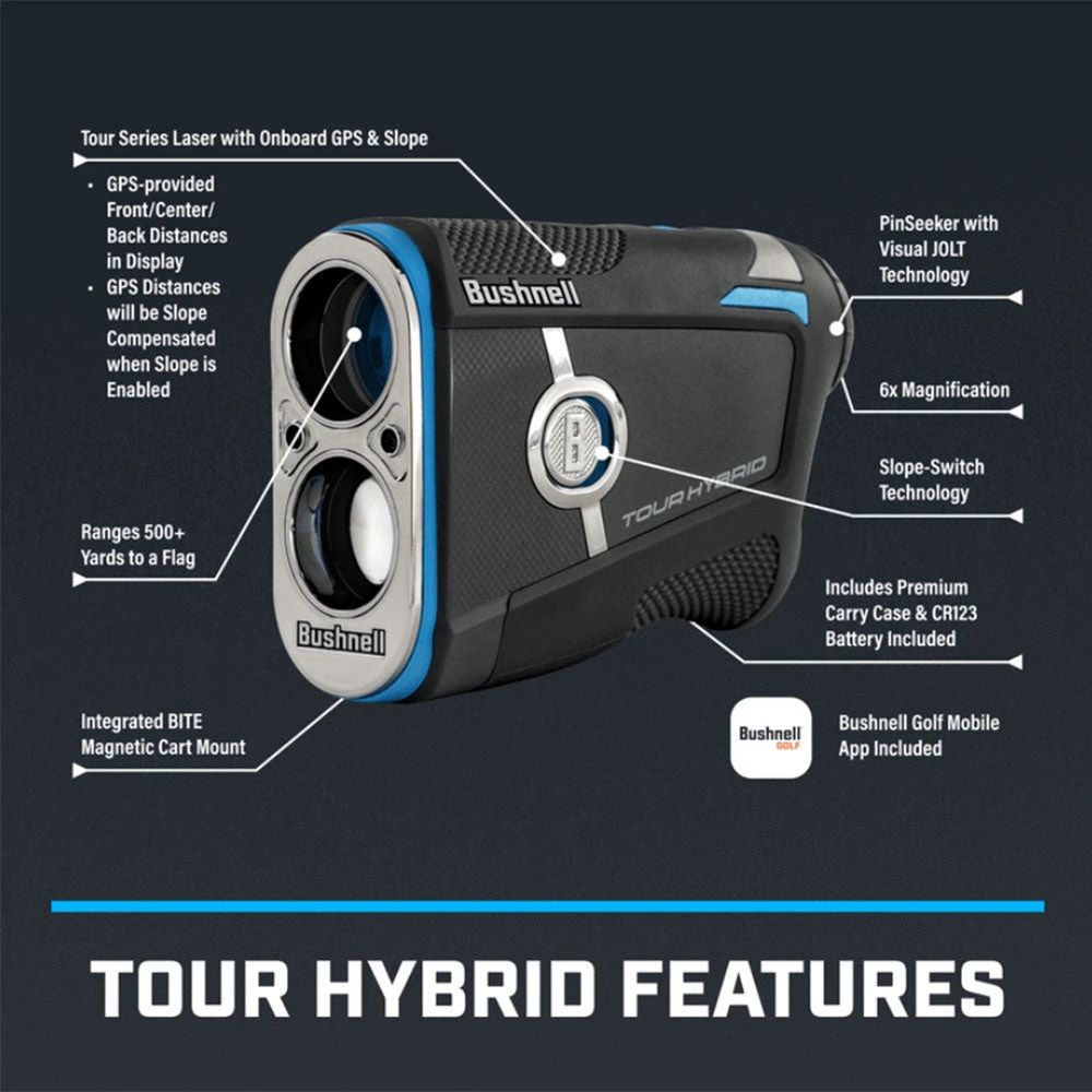 Bushnell Tour Hybrid Laser Rangefinder 5 Bushnell Tour Hybrid Laser Rangefinder - Image 5