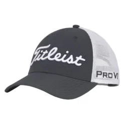 Titleist Tour Performance Mesh Mens Golf Hat 10 Titleist Tour Performance Mesh Mens Golf Hat -Golf Clubs Shop 35227 CHARCOALWHITE