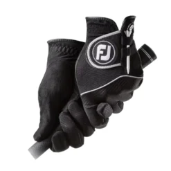 FootJoy RainGrip Pair Black Mens Golf Gloves