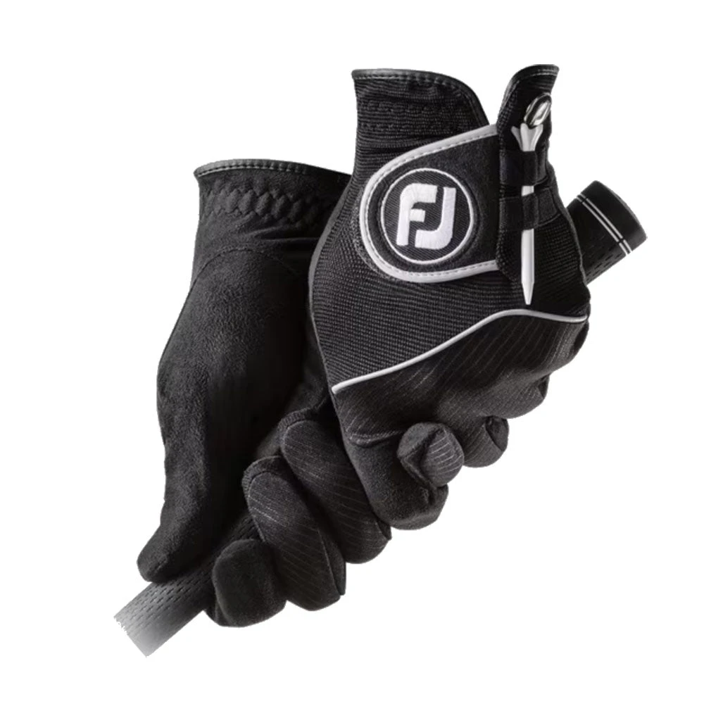 FootJoy RainGrip Pair Black Mens Golf Gloves 1 FootJoy RainGrip Pair Black Mens Golf Gloves