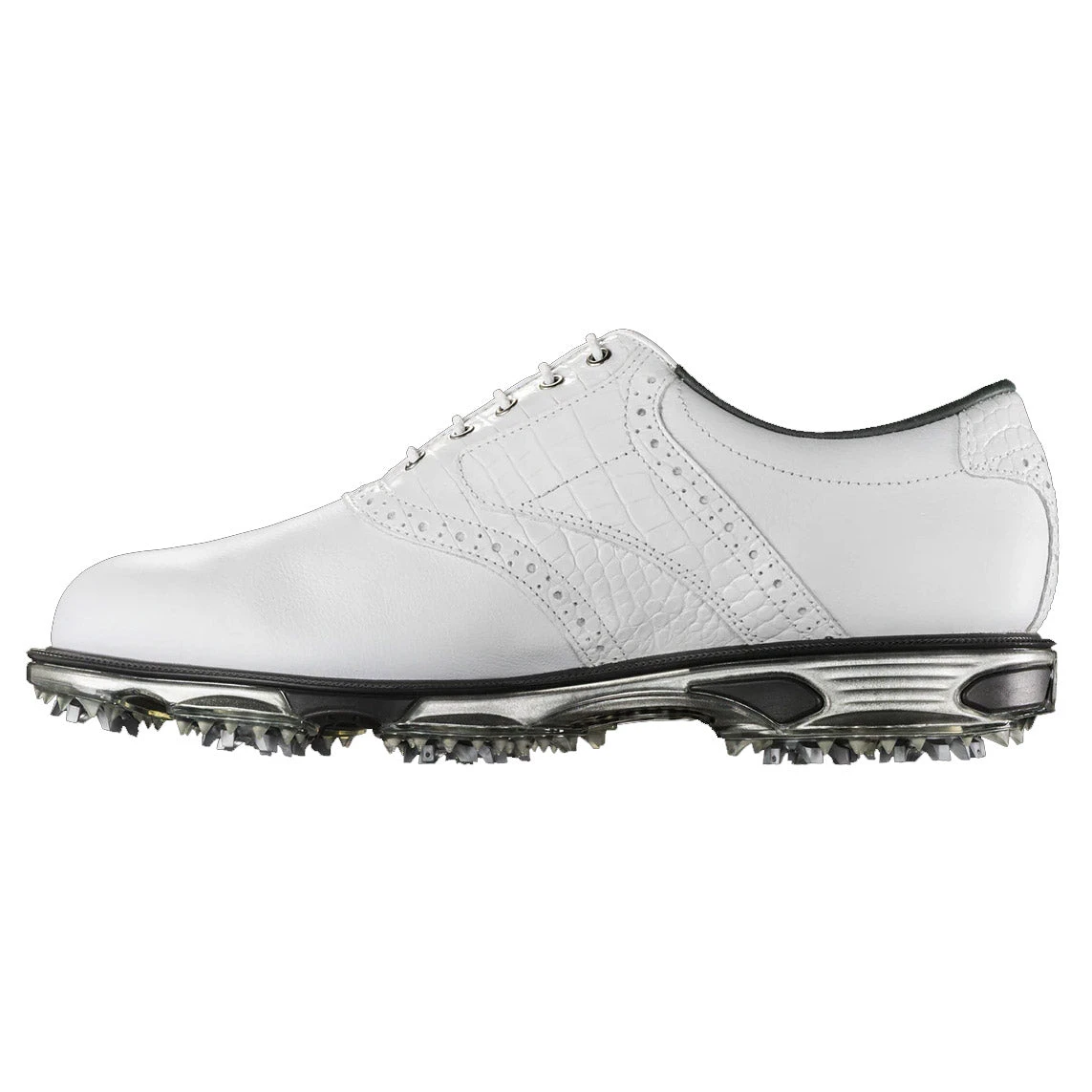 FootJoy DryJoys Tour White Mens Golf Shoes 2 FootJoy DryJoys Tour White Mens Golf Shoes - Image 2