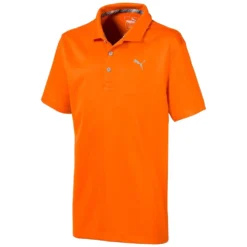 PUMA Golf Puma Essential Boys Golf Polo -Golf Clubs Shop 578133 VIBRANTORNG05 5a14a4ca 96c4 4a89 9d67 7de43ea7a7b8