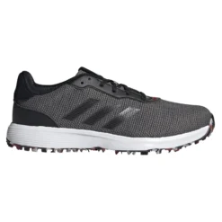Adidas Golf Adidas S2G Spikeless Mens Golf Shoes -Golf Clubs Shop 85034 BLACKGREYSCAR