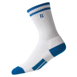FootJoy ProDry Junior Crew Socks 10 FootJoy ProDry Junior Crew Socks -Golf Clubs Shop 85170 WHITEBLUE143