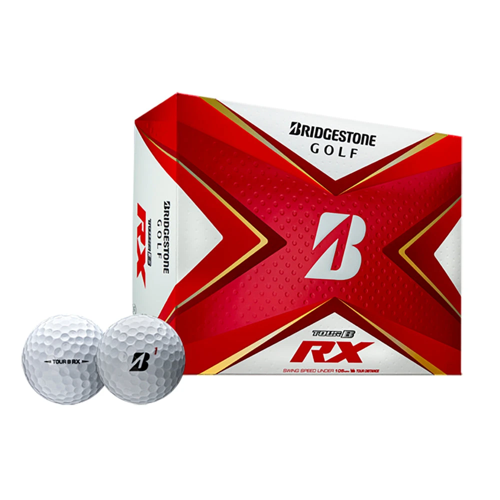 Bridgestone Tour B RX White Golf Balls - Dozen 2019 1 Bridgestone Tour B RX White Golf Balls - Dozen 2019
