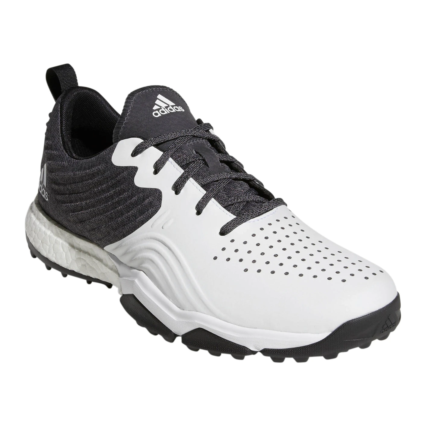 Adidas Golf Adidas Adipower 4orged S White-Black Mens Golf Shoes 5 Adidas Golf Adidas Adipower 4orged S White-Black Mens Golf Shoes - Image 5